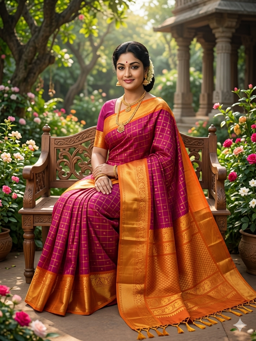 The Rakhi Festive : Embracing the Regal Grace of Gadwal Silk Sarees