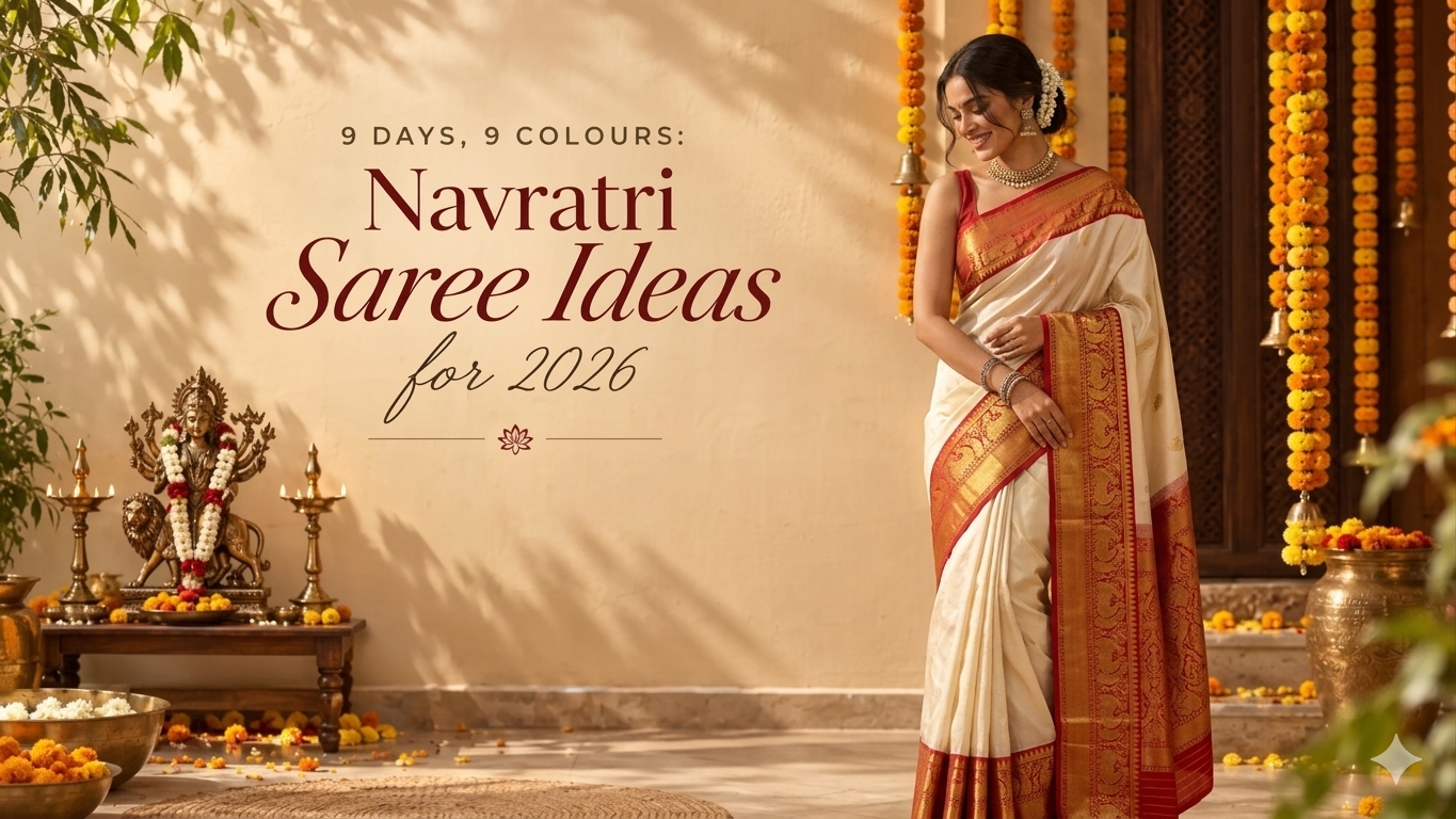 9 Days, 9 Colors: The Ultimate 2026 Navratri & Dussehra Saree